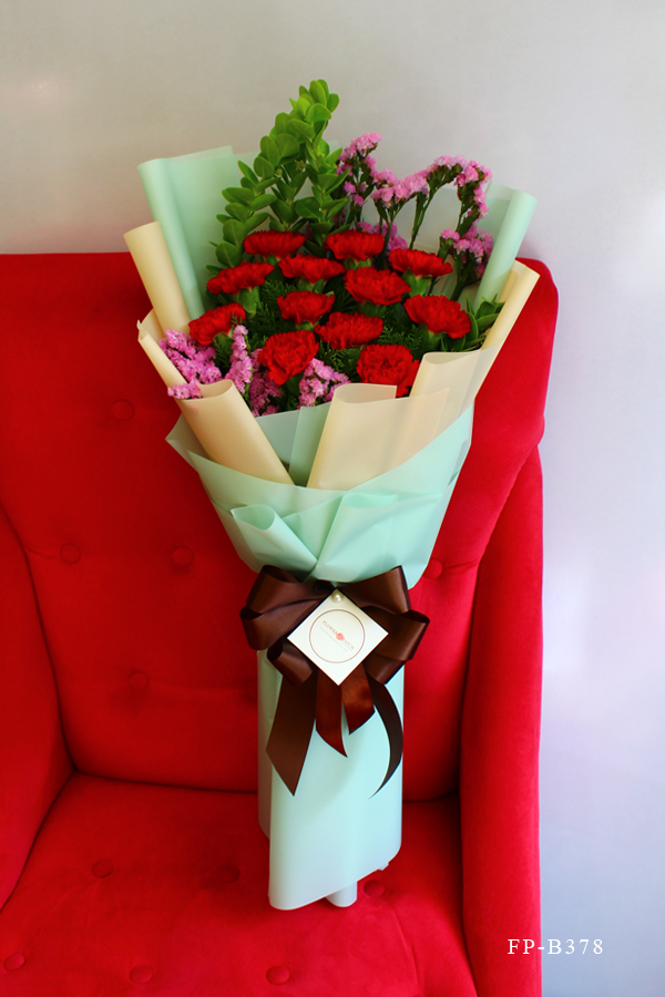 Bouquet of 1 Dozen Carnations Flower Patch Online Flower Delivery