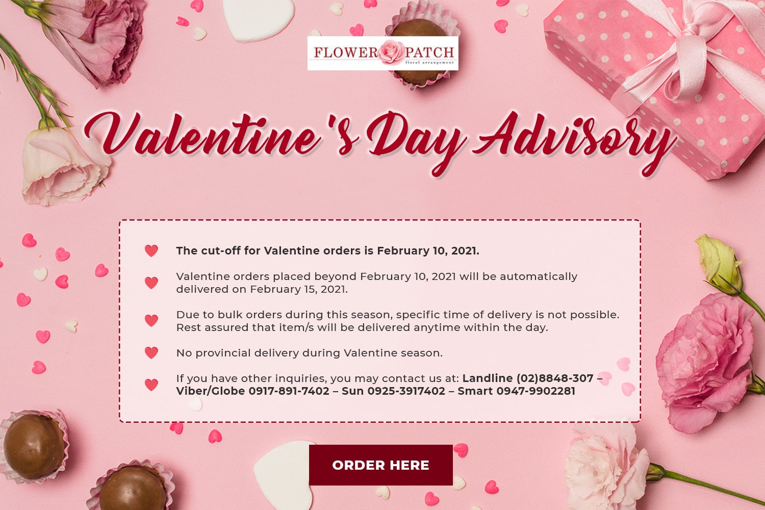 2021 Valentine's Day Advisory