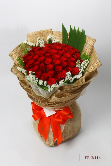Bouquet of 50 Imported Roses