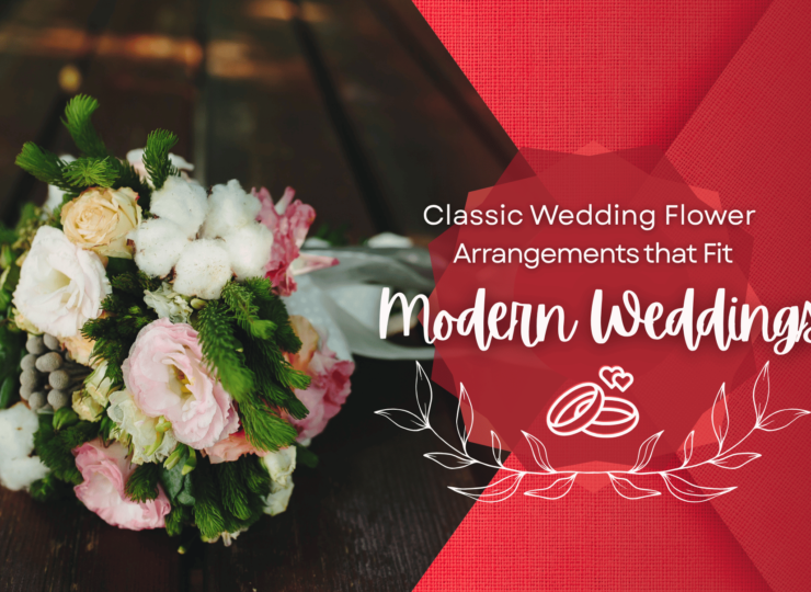 Classic Wedding Flower Arrangements that Fit Modern Weddings